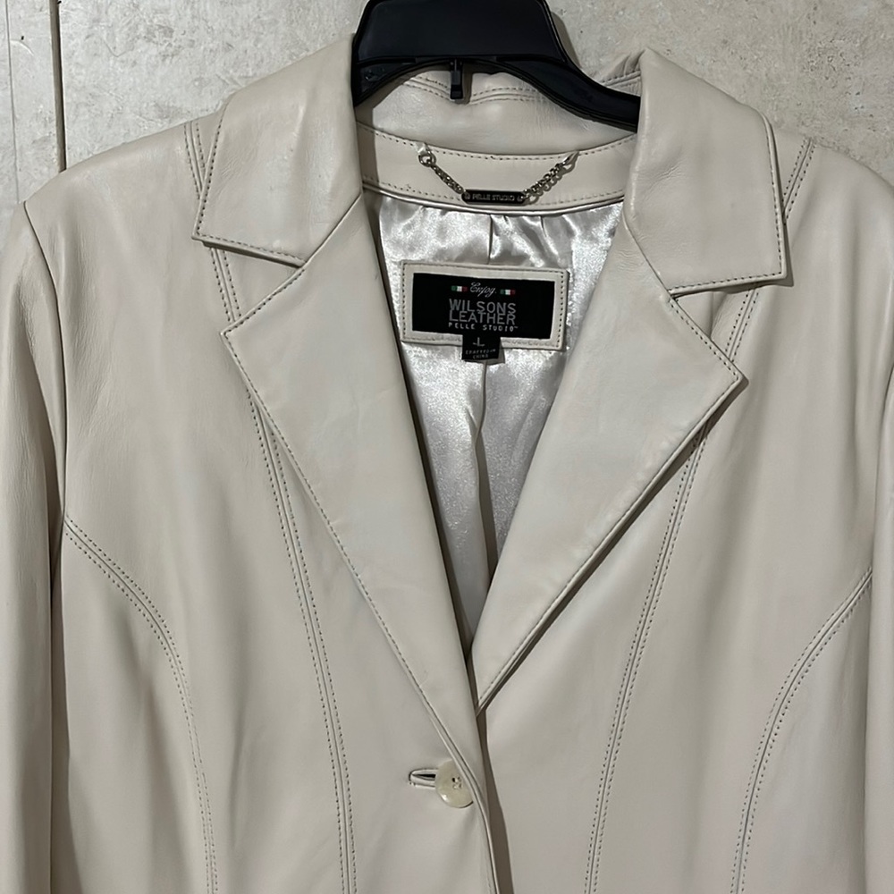 Wilson leather Leather jacket floor length